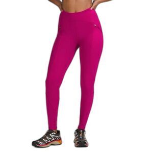 Lululemon NWOT Wild Berry Pink Rain Repellent High Rise Running Tights Size 10